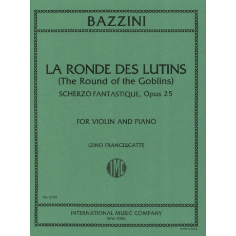 Bazzini - Scherzo Fantastico Op.25 per Violino e Piano