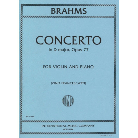 copy of Brahms - Concerto Op.77 in Re Maggiore per Violino e Pf.