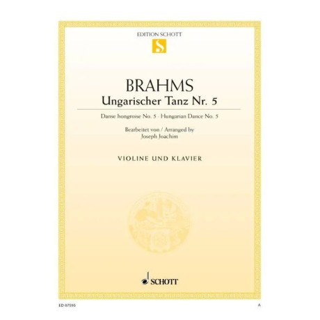 Brahms - Danza Ungherese n.5 per Violino e Piano