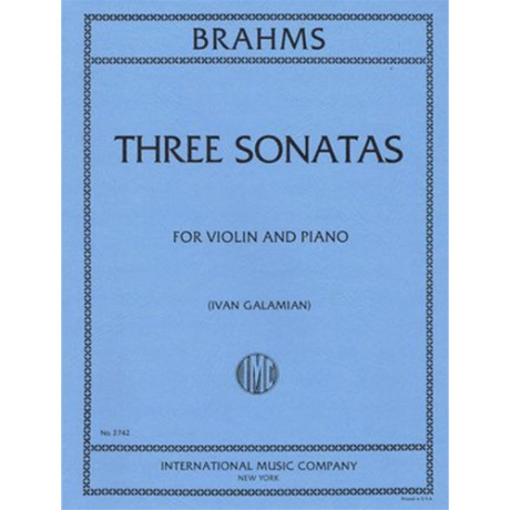 Brahms - Sonate Op.78 - 100 - 108 per Violino e Piano