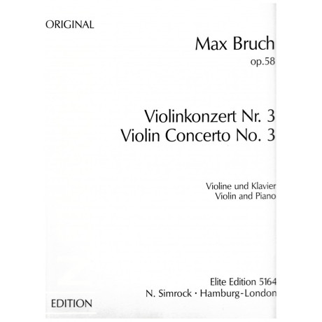 Bruch - Concerto n.3 per Violino e Piano