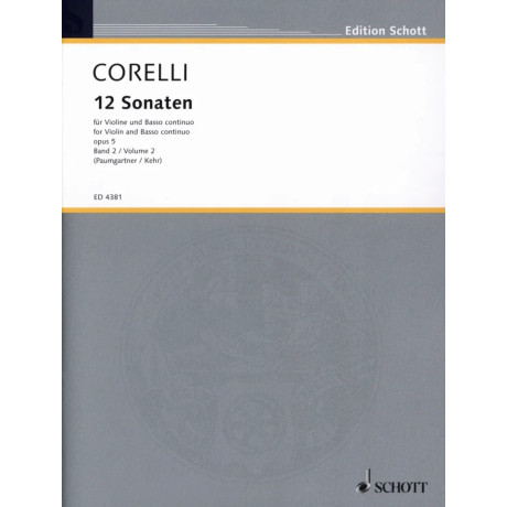 Corelli - 12 Sonate Op.5 Vol.1 per Violino e Piano