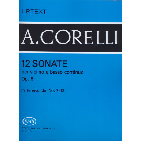 Corelli - 12 Sonate Op.5 Vol.2 per Violino e Piano