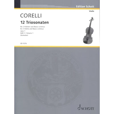 Corelli - 12 Triosonate Op.1 Vol.1 per 2 Violini e Basso Continuo