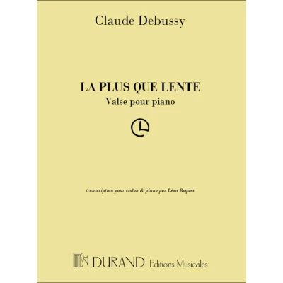Debussy - La Plus Que Lente per Violino e Piano