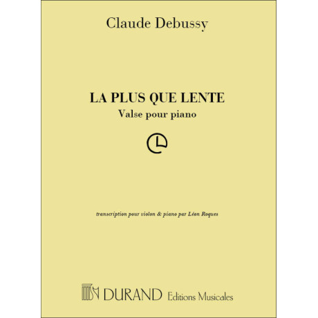 Debussy - La Plus Que Lente per Violino e Piano