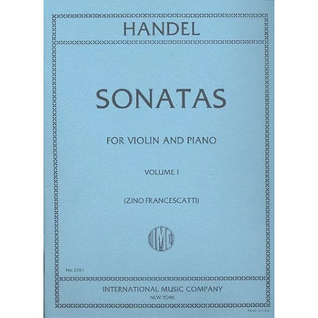 copy of Handel - 6 Sonate Op.1 Vol.1 per Violino e Piano