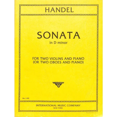 Handel - Sonata in Re Minore per 2 Violini e Pf.