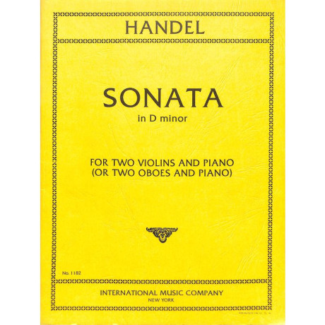 Handel - Sonata in Re Minore per 2 Violini e Pf.