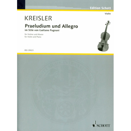 Kreisler - Preludio e Allegro per Violino e Piano