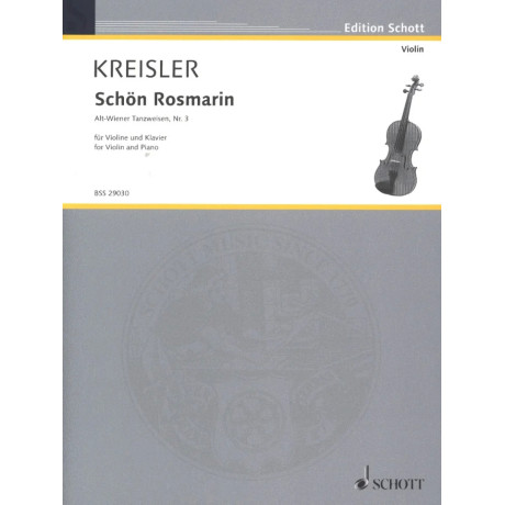 Kreisler - Schon Rosmarin per Violino e Piano