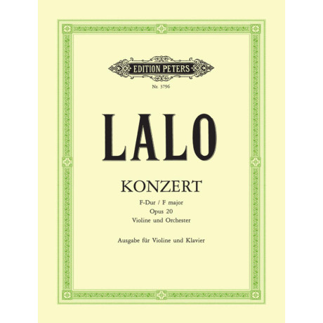 Lalo - Concerto Op.20 per Violino e Pianoforte