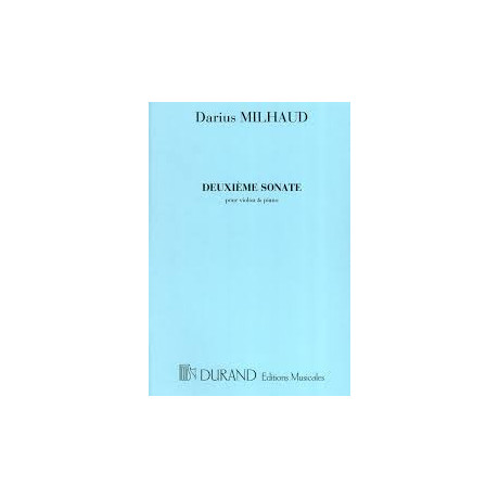 Milhaud - 2° Sonata per Violino e Piano