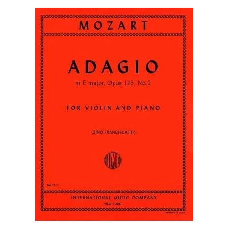 Mozart - Adagio in Mi Maggiore Op.125 n.2 per Violino e Piano