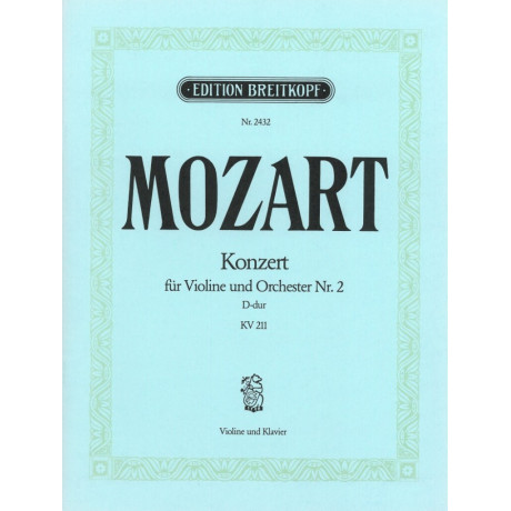 Mozart - Concerto n.2 in Re Maggiore KV 211 per Violino e Piano