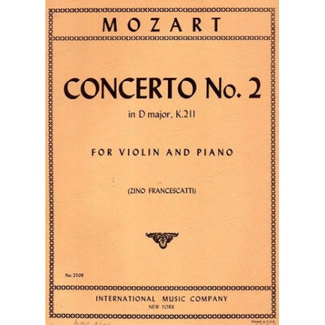 copy of Mozart - Concerto in Sib Maggiore KV 207 per Violino e Piano