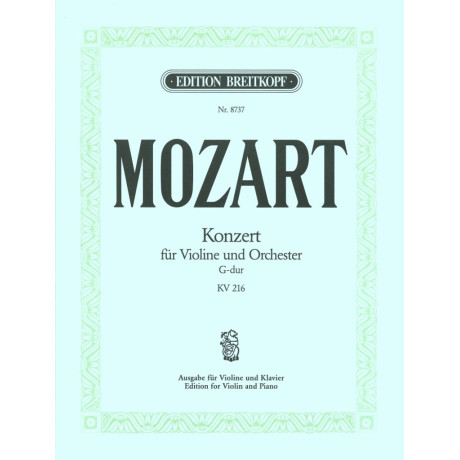 Mozart - Concerto n.3 in Sol Maggiore KV 216 per Violino e Piano