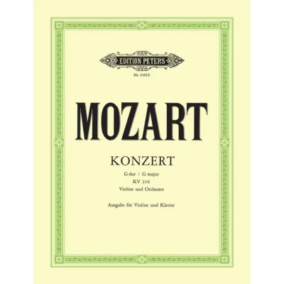 Mozart - Concerto n.3 in Sol Maggiore KV 216 per Violino e Piano