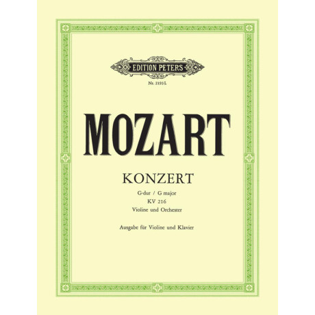 Mozart - Concerto n.3 in Sol Maggiore KV 216 per Violino e Piano