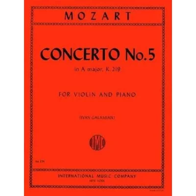 Mozart - Concerto n.5 in La Maggiore KV 219 per Violino e Piano