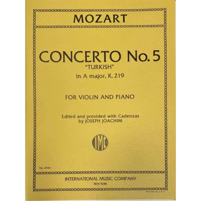 Mozart - Concerto n.5 in La Maggiore KV 219 per Violino e Piano