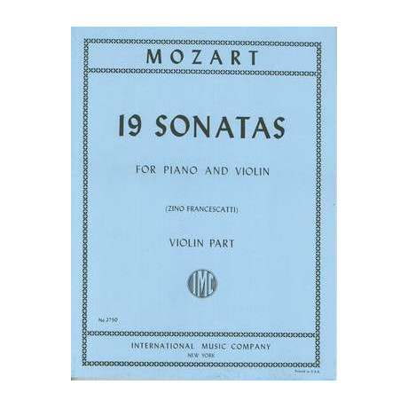 Mozart - 19 Sonate per Violino e Pianoforte