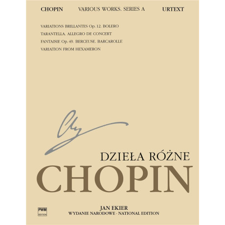 Chopin - Composizioni Varie Vol.1 per Pianoforte
