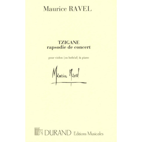 Ravel - Tzigane Rapsodia da Concerto per Violino e Piano