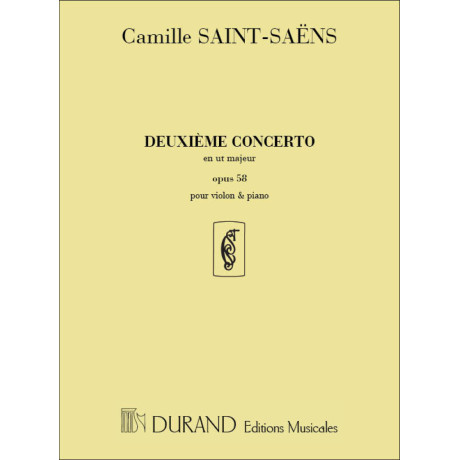 Saint-Saens - Concerto n.2 in Do Maggiore Op.58 per Violino e Piano