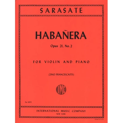 Sarasate - Habanera Op.21 n.2 per Violino e Piano