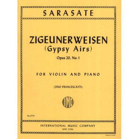 Sarasate - Zingaresca Op.20 n.1 per  Violino e Piano