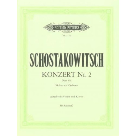 Schostakowitsch - Concerto n.2 Op.129 per Violino e Piano