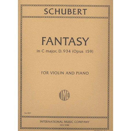 Schubert - Fantasia in Do Maggiore D.934 Op.159 per Violino e Piano