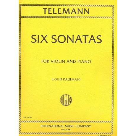 Telemann - 6 Sonate  per Violino e Piano