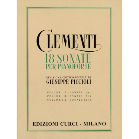 Clementi - 18 Sonatas for piano - Volume 1 (Sonatas 1-6)