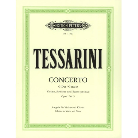 Tessarini - Concerto Op.1 n.3 in Sol Maggiore per Violino e Piano