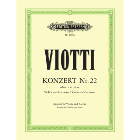 Viotti - Concerto n. 22 in La Minore per Violino e Piano