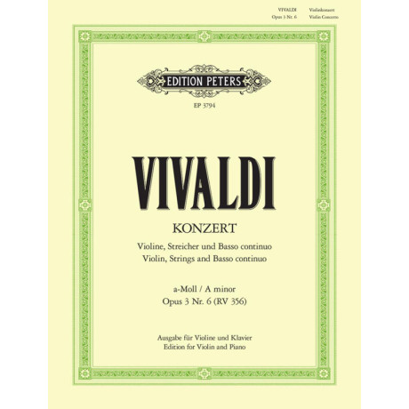 copy of Vivaldi - Concerto in La Minore Op.3 n.6 RV356 per Violino e Piano