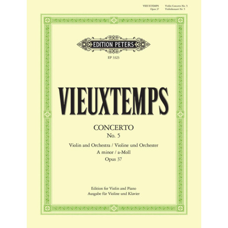 Vieuxtemps - Concerto n.5 in La Minore Op.37 per Violino e Piano