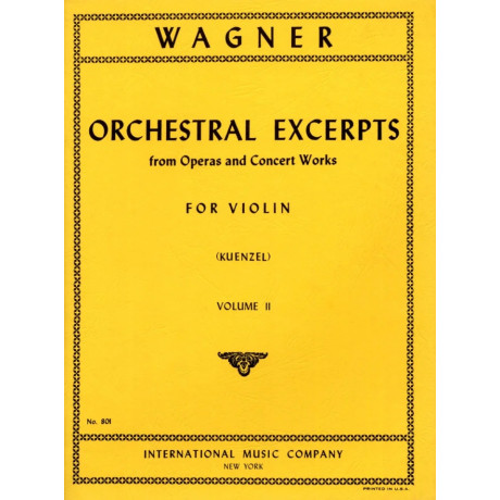 Wagner - Pezzi Orchestrali per Violino Vol.2