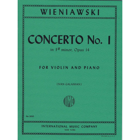 Wieniawski - Concerto n.1 in Fa Diesis Minore Op.14 per Violino e Piano