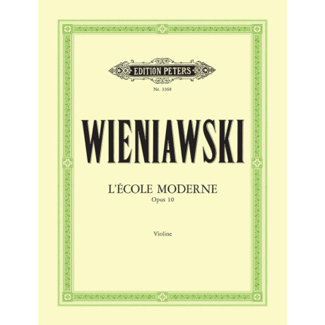 Wieniawski - L'Ecole Moderne Op.10 per Violino Solo