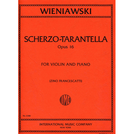 Wieniawski - Scherzo Tarantella Op.16 per Violino e Piano