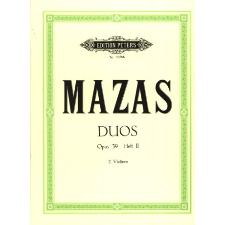 Mazas - 6 Duetti Op.39 per 2 Violini Vol.2