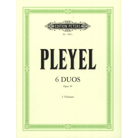 Pleyel - 6 Duetti Op.59 per 2 Violini