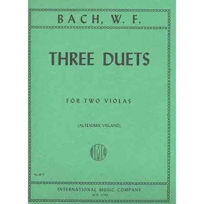 Bach W.F. - 3 Duetti per 2 Viole