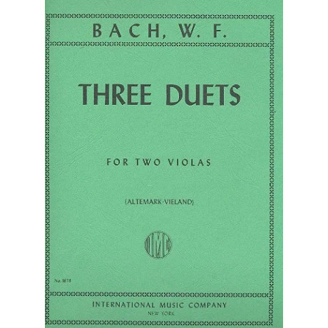 Bach W.F. - 3 Duetti per 2 Viole