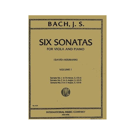 Bach  - 6 Sonate per Viola e Piano Vol.1