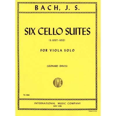 Bach - 6 Cello Suites per Viola