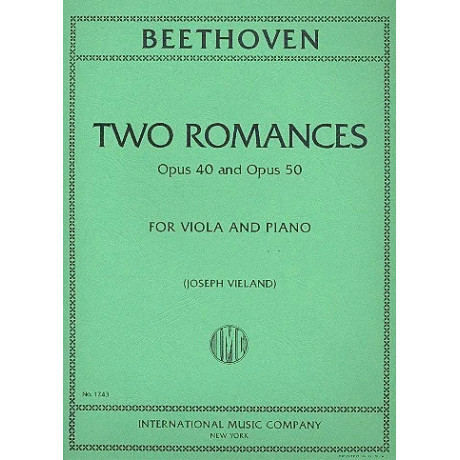 Beethoven - 2 Romanze Op.40 e Op.50 per Viola e Piano